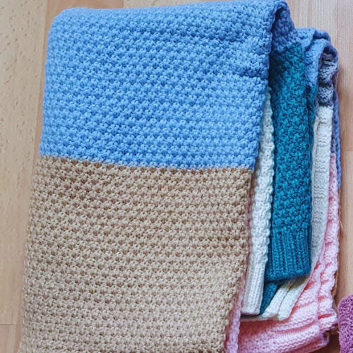 Couverture tricotée multicolore pour bébé Noumounest ™