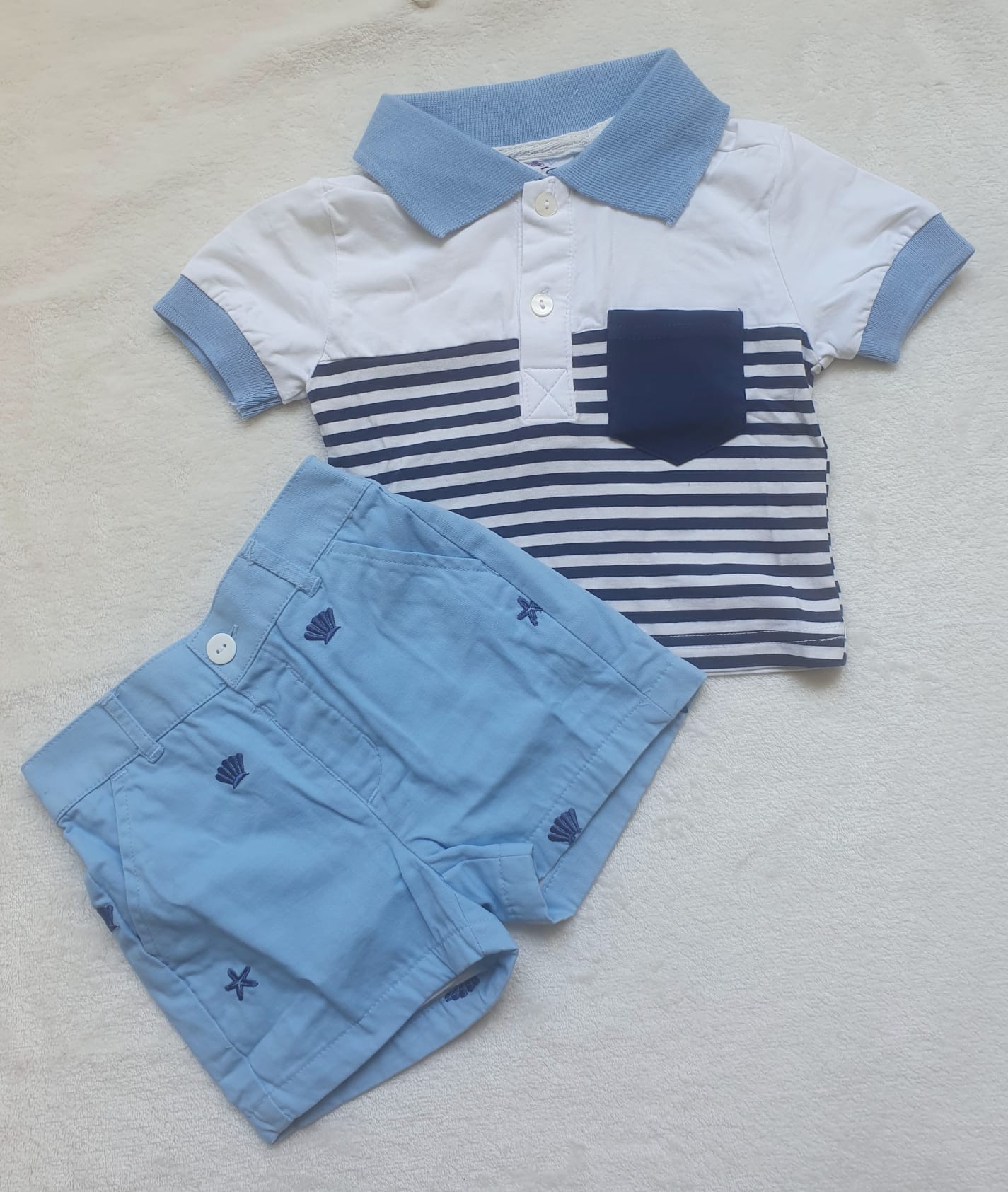 Ensemble polo + short brodé pour Garçon Noumounest ™
