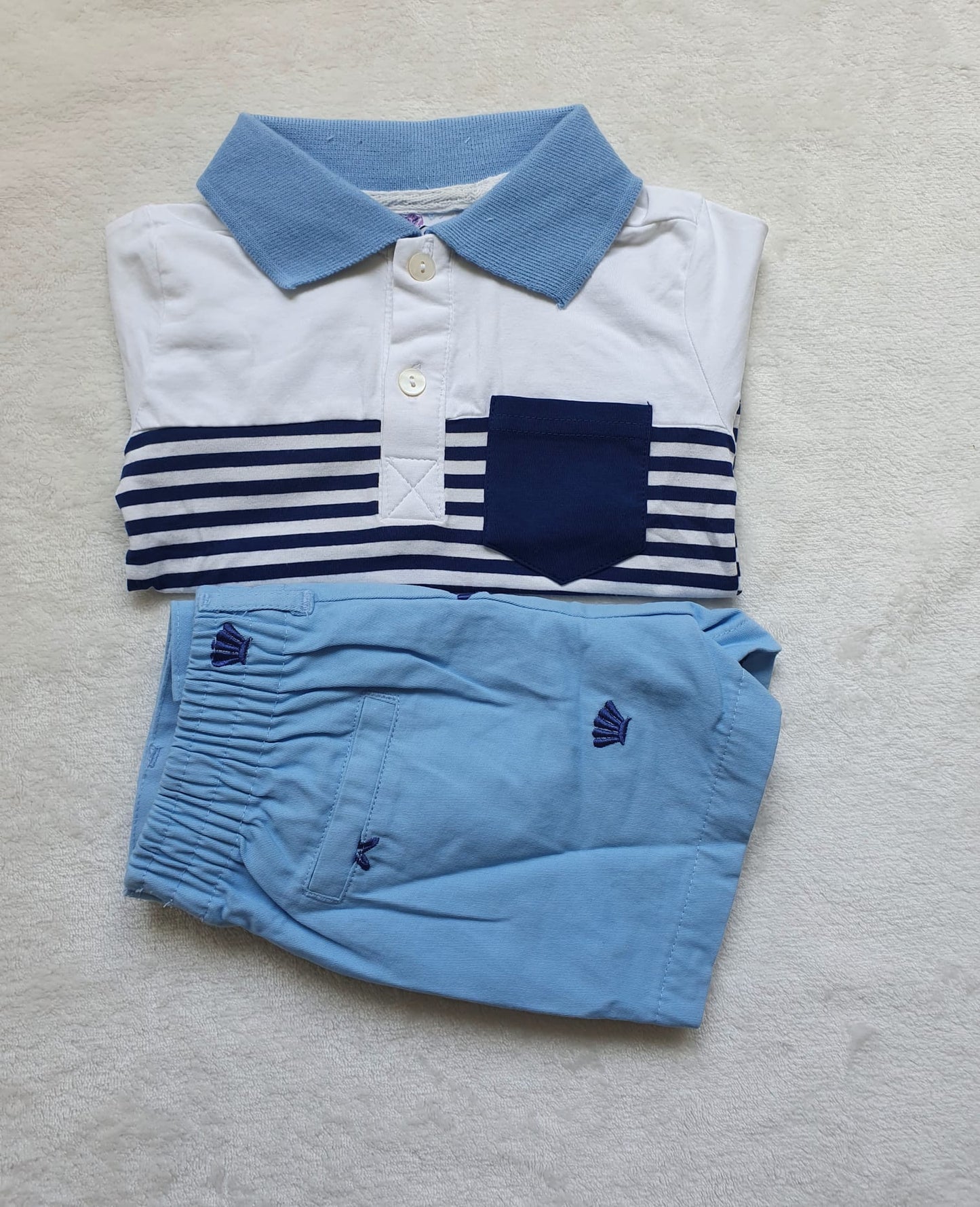 Ensemble polo + short brodé pour Garçon Noumounest ™